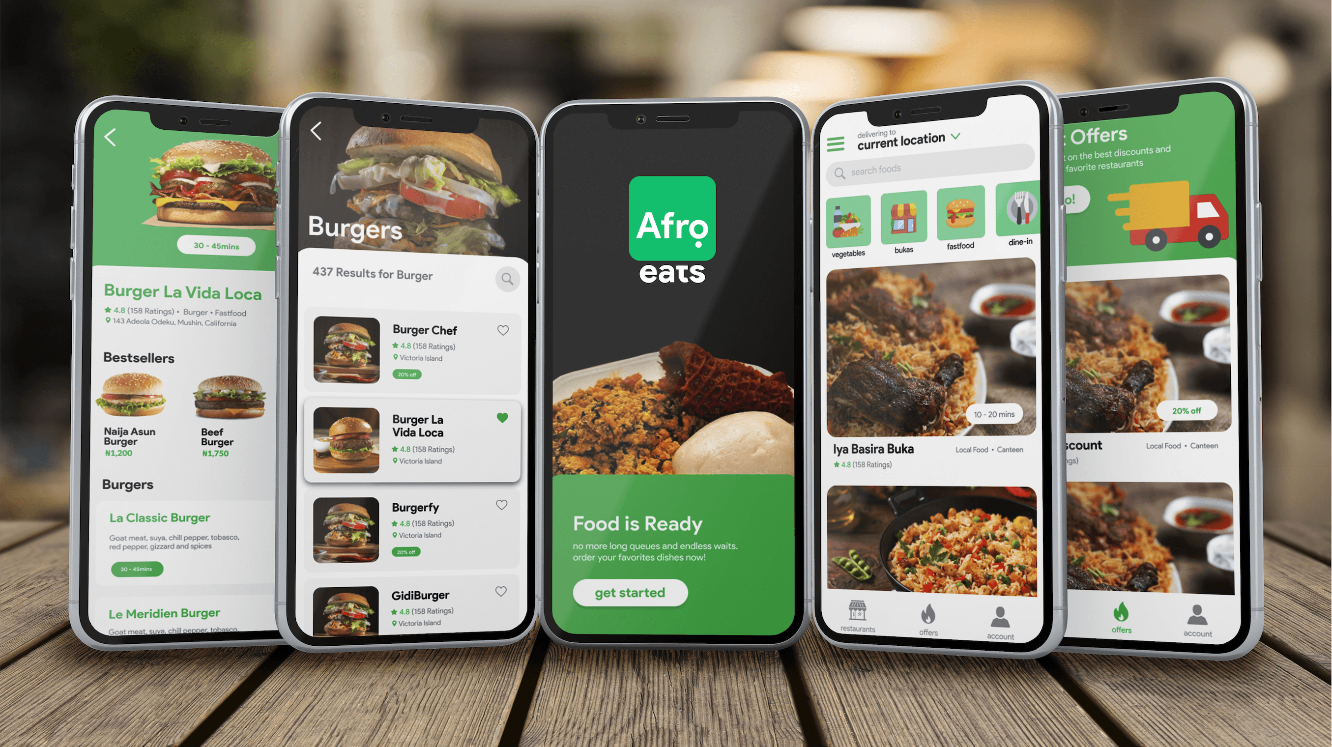 Afro Eats mobile app concept