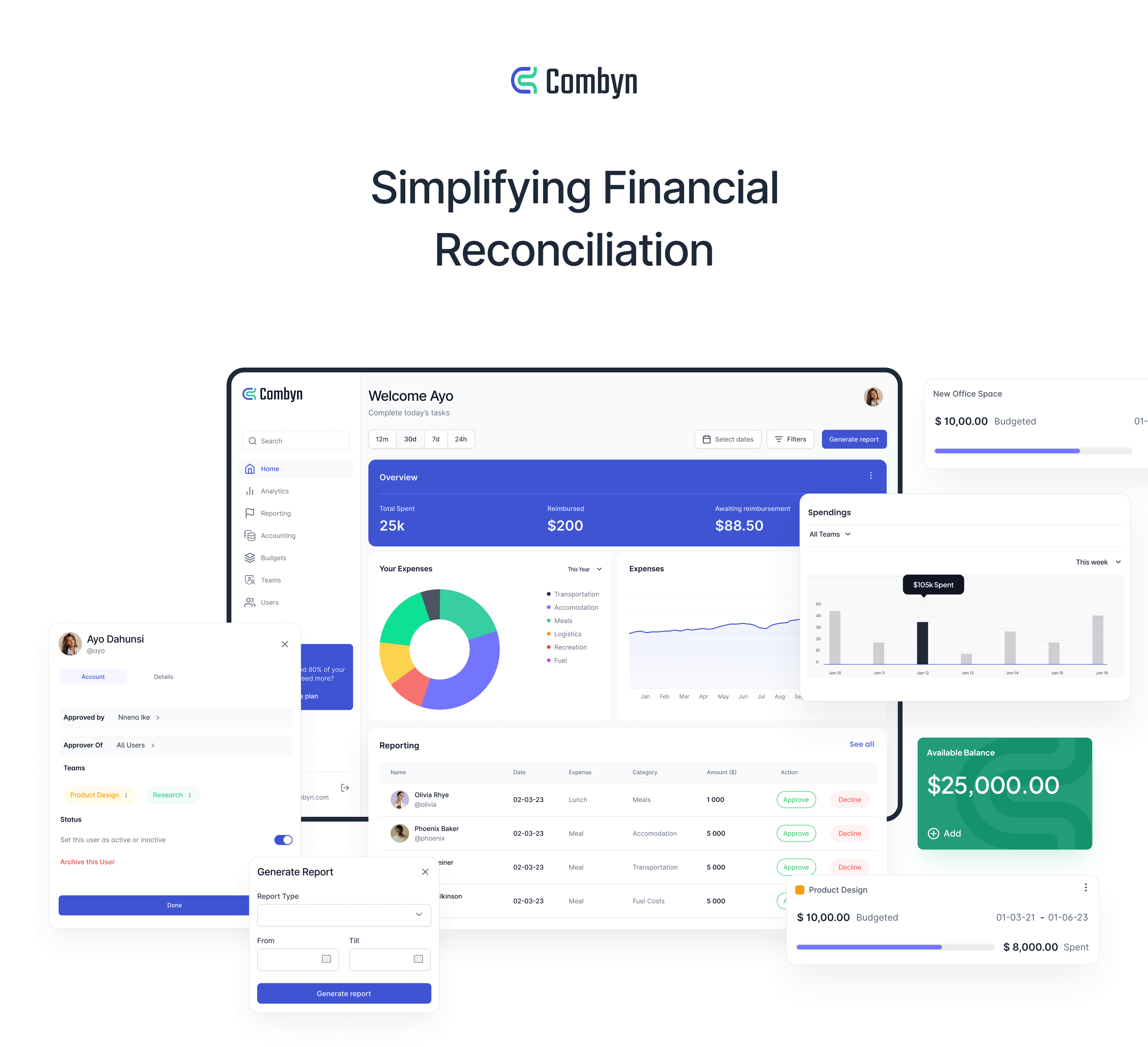 Combyn Garage hero overview