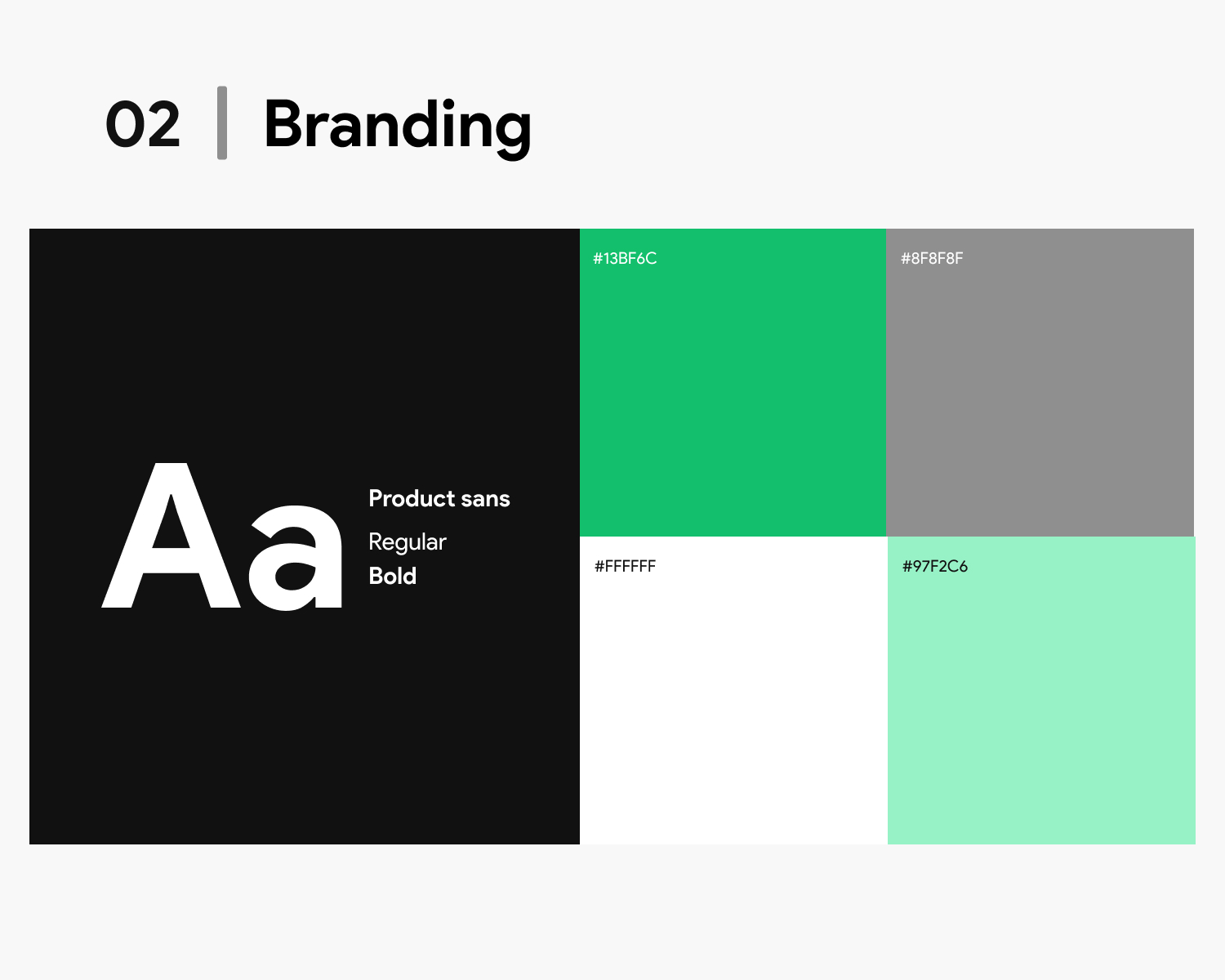 Afro Eats branding: typography and colour palette