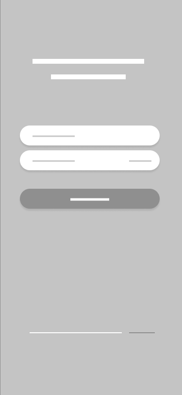 Login screen wireframe