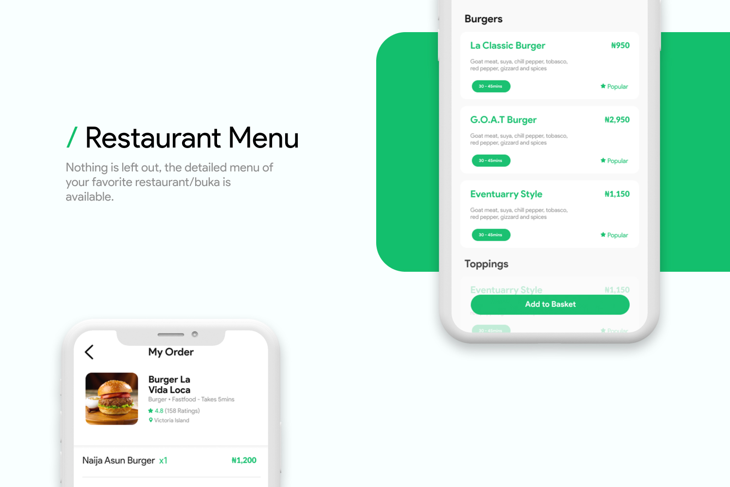 Afro Eats restaurant menu