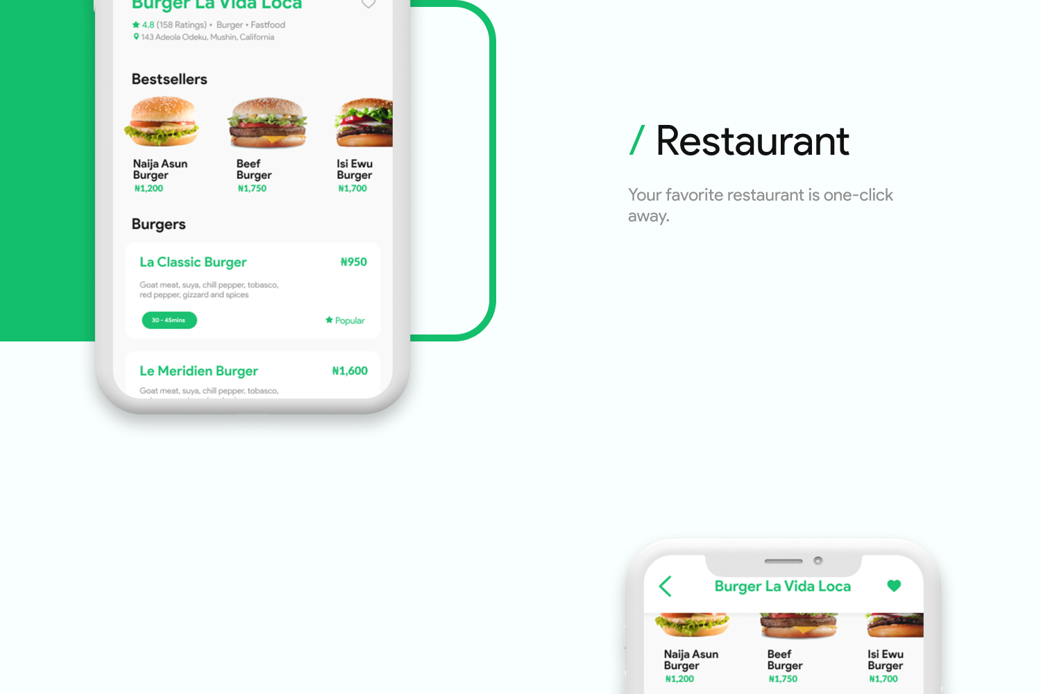 Afro Eats restaurant page