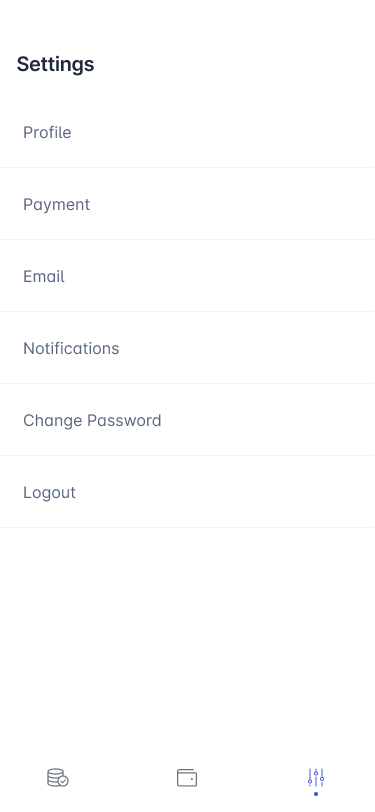Combyn mobile settings