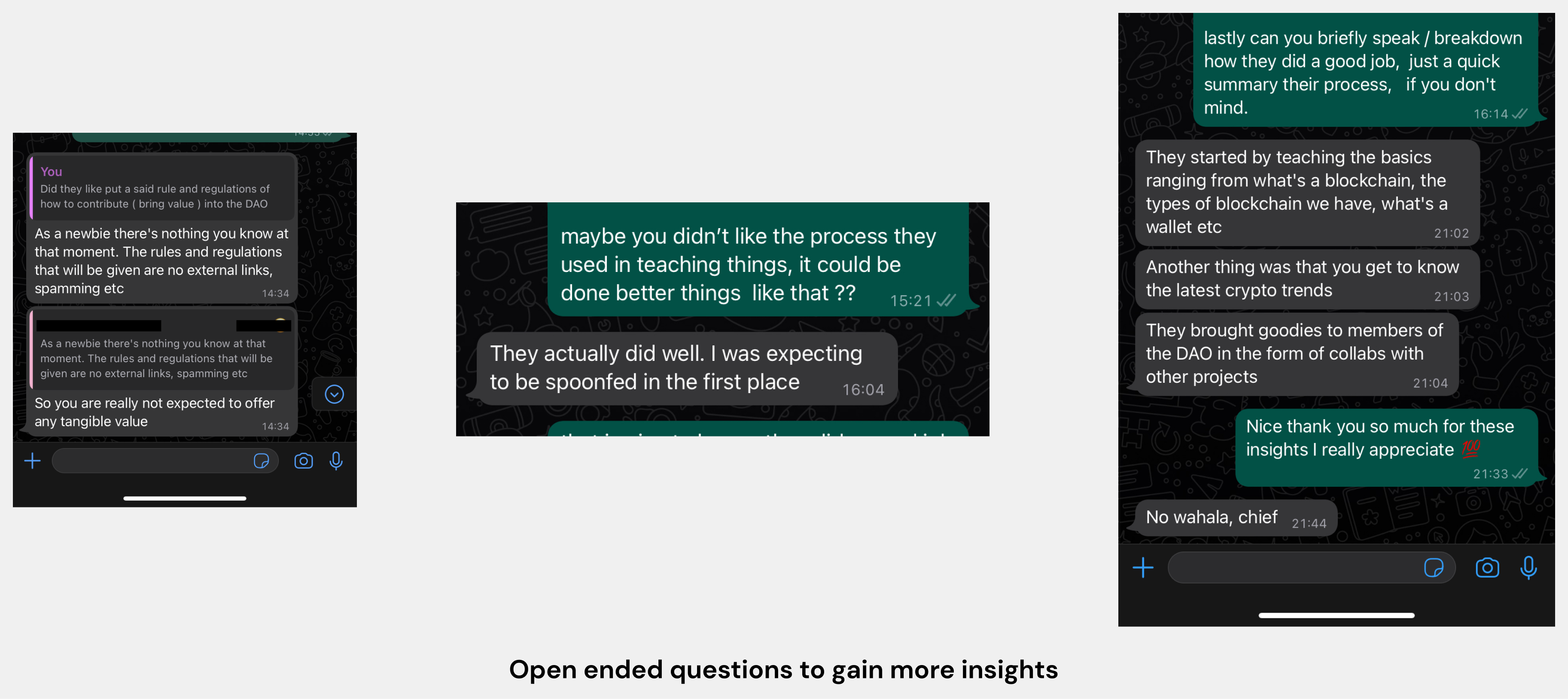 Research findings and insights